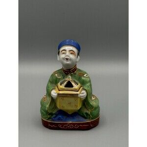 Vintage Trimont Ware Ceramic Incense Burner Japan Gold Trim